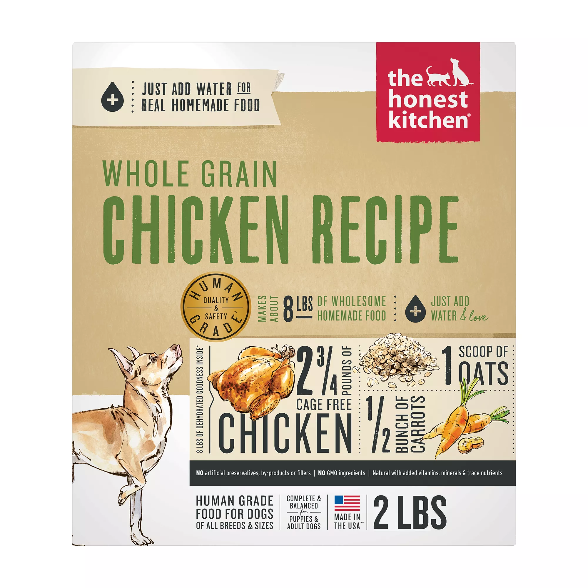 The Honest Kitchen Whole Grain Dehydrated Adult Dog Food - Chicken