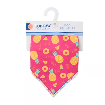 Product Top Paw® Pineapple Dog Bandanas, 2 Count