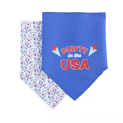 Product Top Paw® Pawty in the USA Dog Bandanas, 2 Count