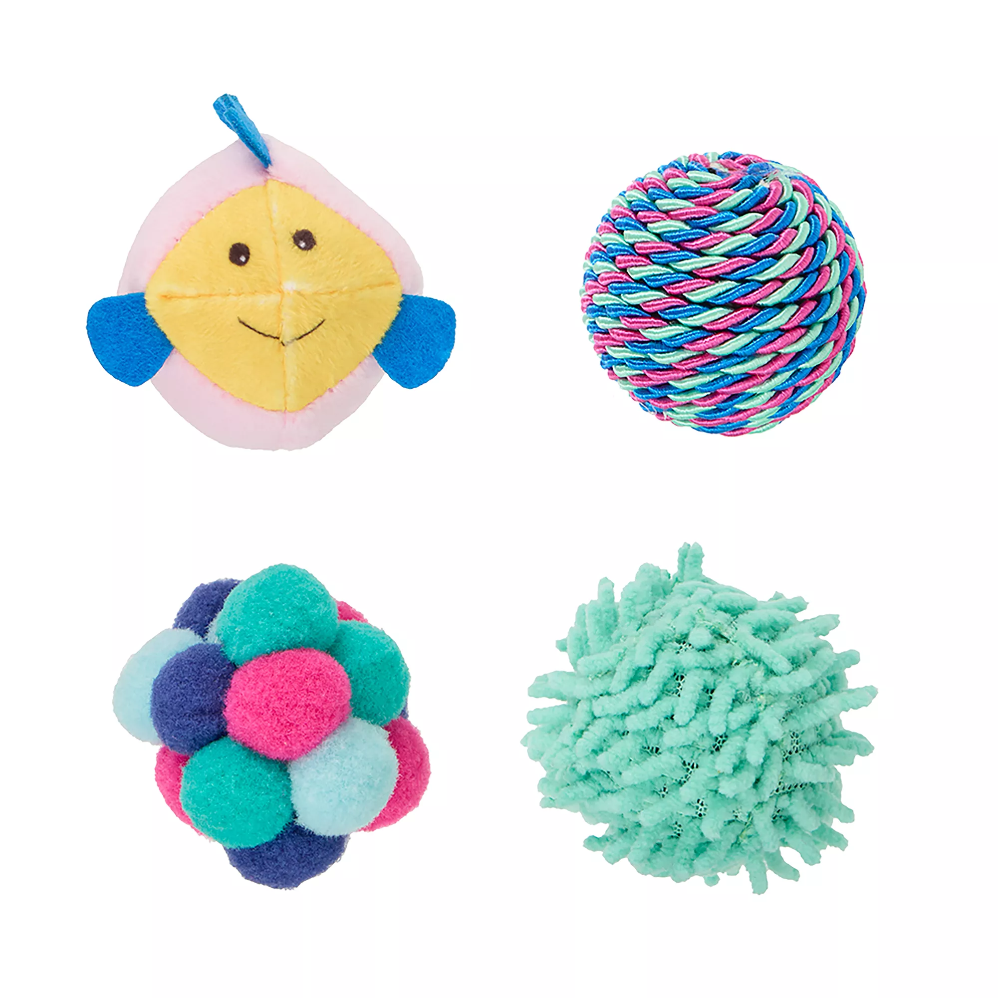 Whisker City® Variety Pack Balls Cat Toy 4 Count