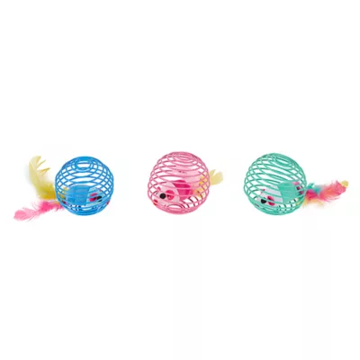 Product Whisker City® Mesh & Spring Cat Toy 3-Pack