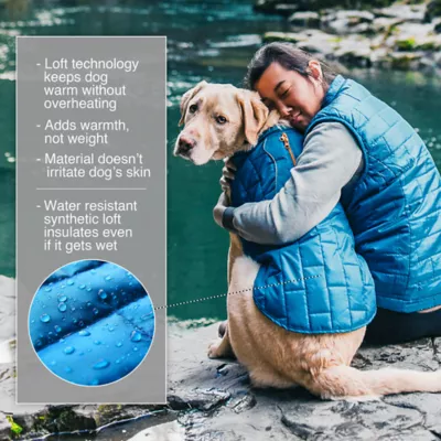 Product Kurgo® Loft Dog Jacket Coastal Blue Orange