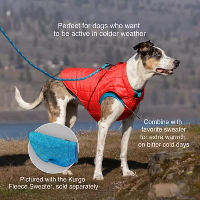Product Kurgo® Loft Dog Jacket Coastal Blue Orange
