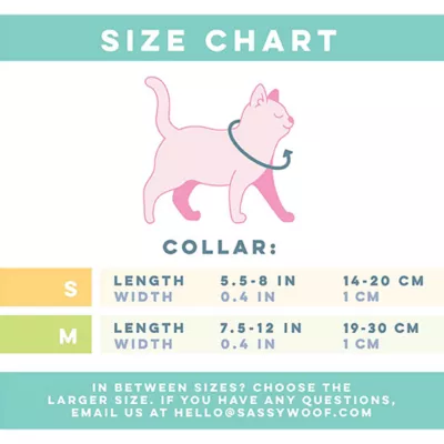 Product Sassy Meow Garfield Cat Collar