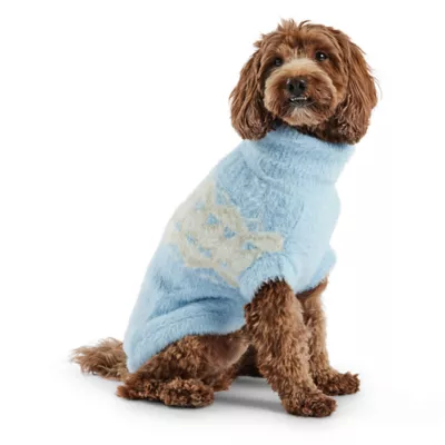 GF PET Fuzzy Sweater - Light Blue - Image 1