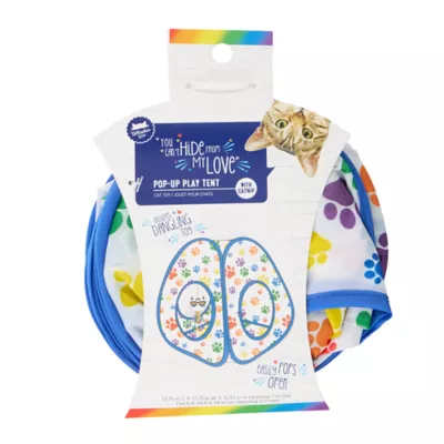 Product You Are Loved Paw Print Pop-Up Tent Cat Toy