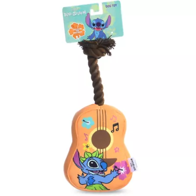 Product Disney Lilo & Stitch Ukelele Rope Squeaker Plush Dog Toy