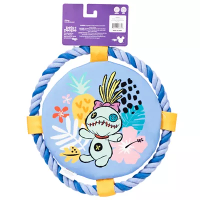 Product Disney Lilo & Stitch Scrump Floating Frisbee Rope Ring Dog Toy