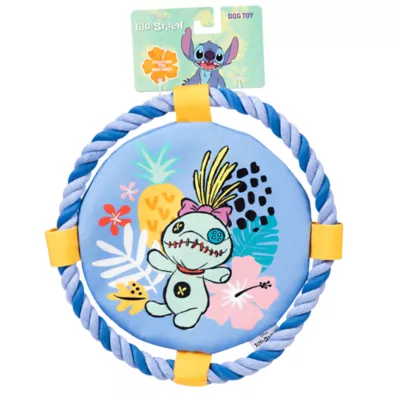 Product Disney Lilo & Stitch Scrump Floating Frisbee Rope Ring Dog Toy