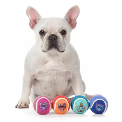 Product Disney Lilo and Stitch Floating Balls Dog Toy 4 Count