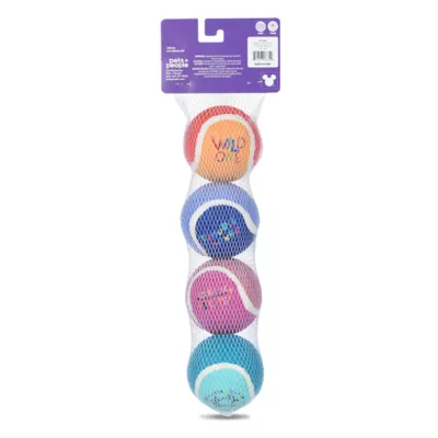 Product Disney Lilo and Stitch Floating Balls Dog Toy 4 Count