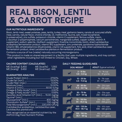 Product Canidae® Pure™ Adult Dry Dog Food - Grain Free, Bison, Lentil & Carrot