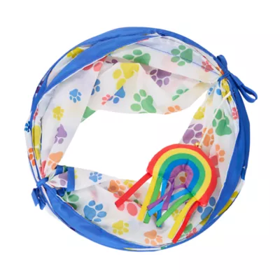 Product You Are Loved Paw Print Pop-Up Tunnel Cat Toy