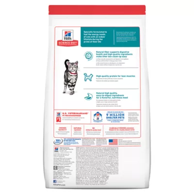 Product Hill's Science Diet Indoor Adult Cat Dry Food - Chicken, 15.5 lb