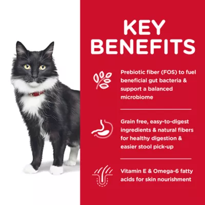 Product Hill's Science Diet Adult Dry Cat Food - Sensitive Stomach & Skin - Grain Free, Salmon, 13 lb