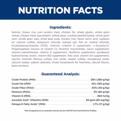 Product Hill's Science Diet Adult Cat Food - Salmon & Brown Rice