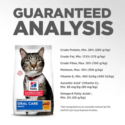 Product Hill's Science Diet Adult Dry Cat Food Oral Care  - Chicken, 7lb