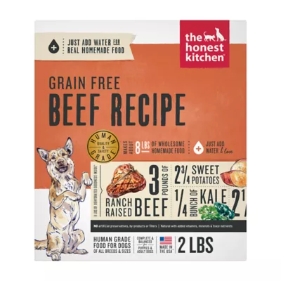 Product The Honest Kitchen Grain Free Dehydrated Adult Dog Food - Beef