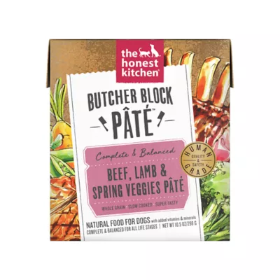 Product The Honest Kitchen Beef, Lamb & Spring Veggies Pate All Life Stages Wet Dog Food - 10.5 oz