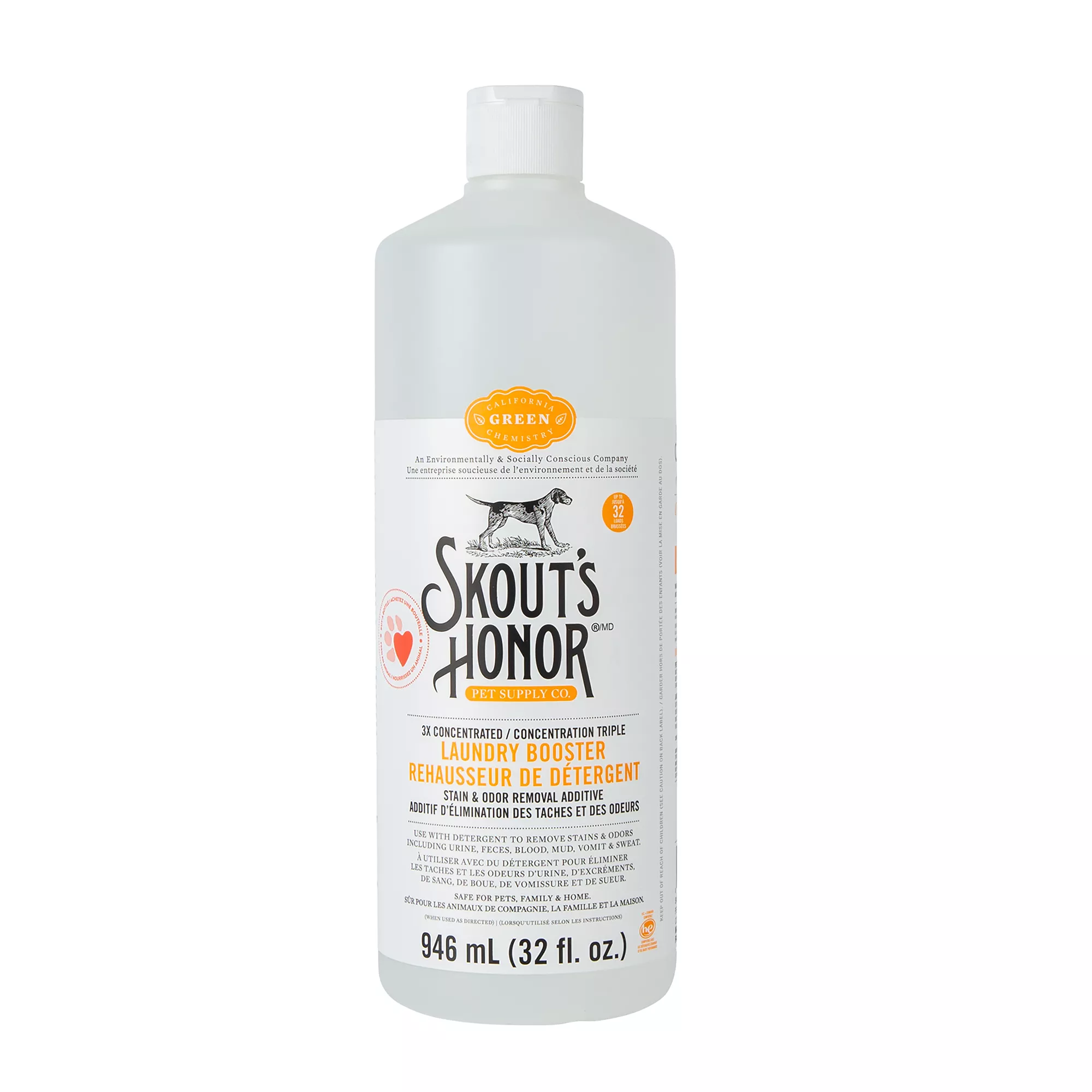 Skout's Honor Laundry Booster Stain & Odour Removal Additive - 32oz