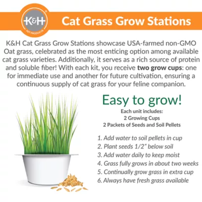 Product K&H Cat Grass Grow Station Refill Kit 2 Count