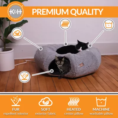 Product K&H Products Thermo-Kitty Heated Cat Tunnel Bed