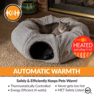 Product K&H Products Thermo-Kitty Heated Cat Tunnel Bed