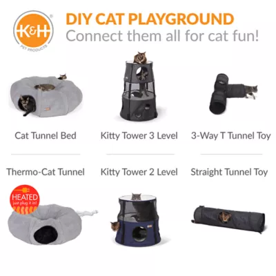 Product K&H Products Thermo-Kitty Heated Cat Tunnel Bed