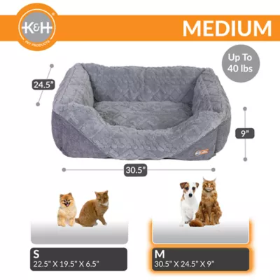 K&H Pet Products Thermo-Pet Lounge Sleeper Indoor Heated Dog Bed - Image 2