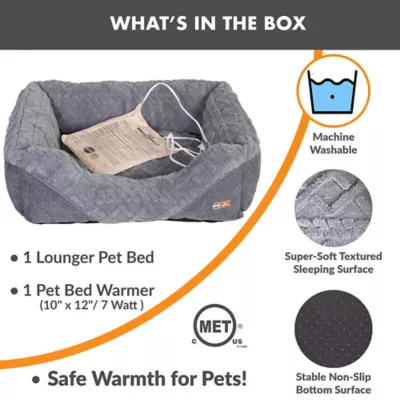 K&H Pet Products Thermo-Pet Lounge Sleeper Indoor Heated Dog Bed - Image 5
