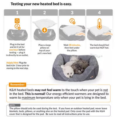 K&H Pet Products Thermo-Pet Lounge Sleeper Indoor Heated Dog Bed - Image 7