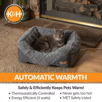 Product K&H Pet Products Thermo-Pet Lounge Sleeper Indoor Heated Dog Bed