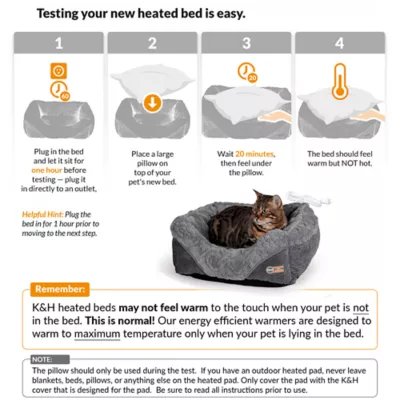 Product K&H Pet Products Thermo-Pet Lounge Sleeper Indoor Heated Dog Bed