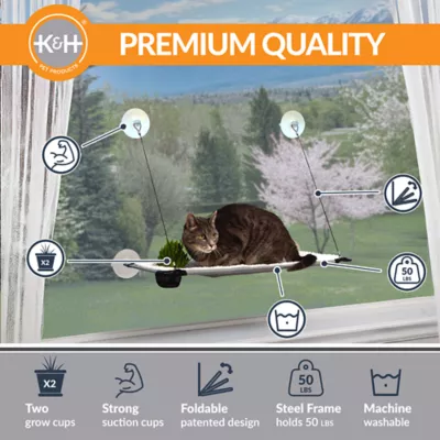 Product K&H Window Loungers with Cat Grass Grow Station