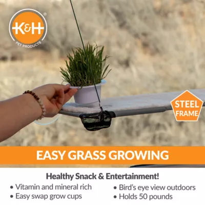 Product K&H Window Loungers with Cat Grass Grow Station