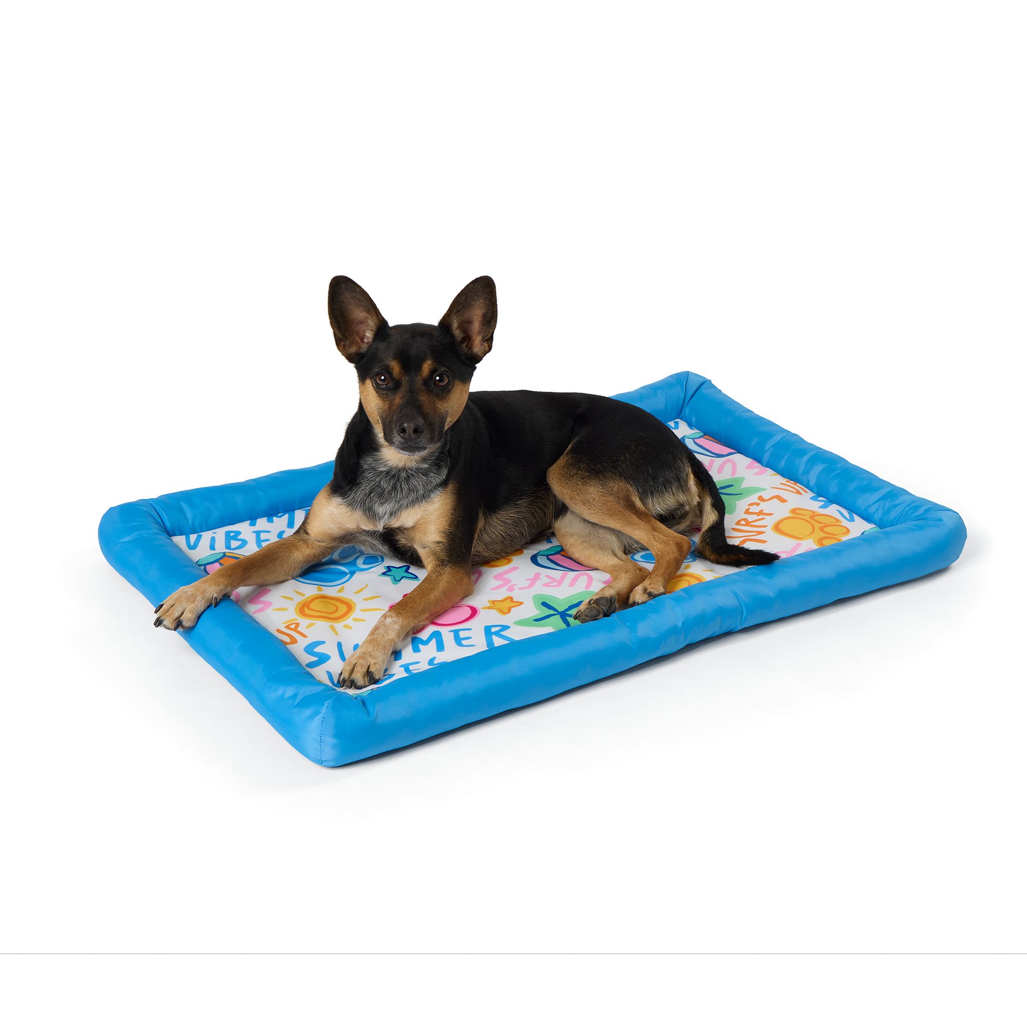 Top Paw® Summer Vibes Cooling Bolster Dog Mat
