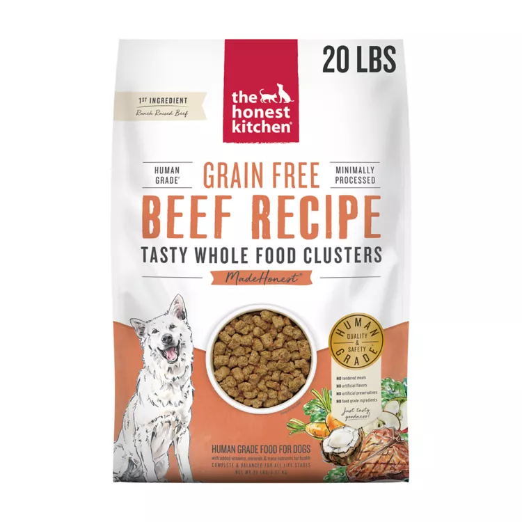 The Honest Kitchen Grain Free Clusters Adult Dog Dry Food - Beef