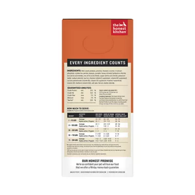 Product The Honest Kitchen Wholemade Grain Free Adult Dehydrated Dog Food - Beef