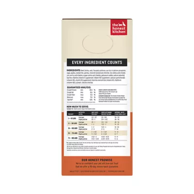 Product The Honest Kitchen Wholemade Whole Grain Adult Dehydrated Dog Food - Beef