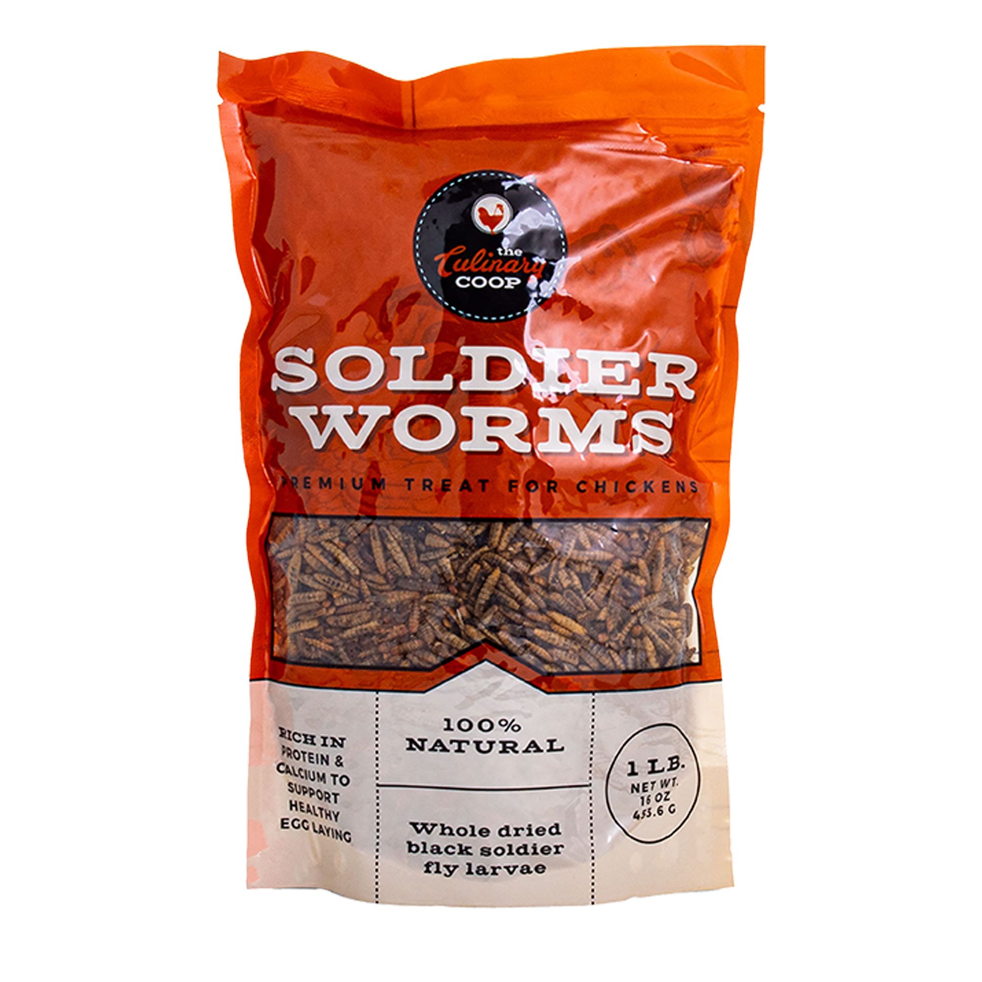 Dried Black Soldier Fly Larvae - 100% Natural Treat For Hamsters, Chickens, Birds, Reptiles (Premium)