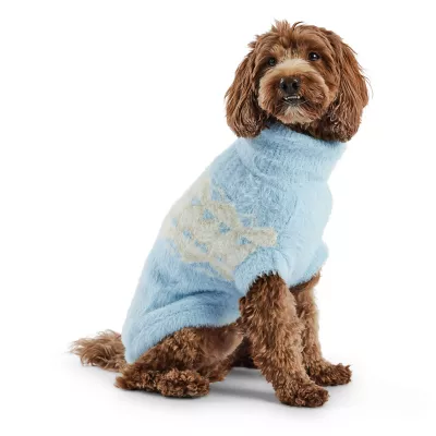 GF PET Fuzzy Sweater - Light Blue - Image 1