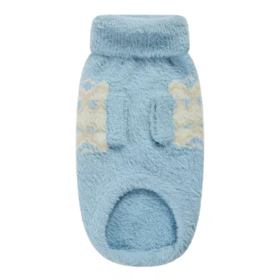 GF PET Fuzzy Sweater - Light Blue - Image 2