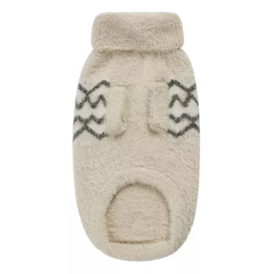 GF PET Fuzzy Sweater Sand - Image 2