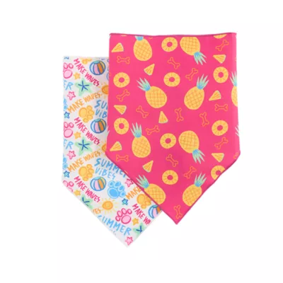 Product Top Paw® Pineapple Dog Bandanas, 2 Count