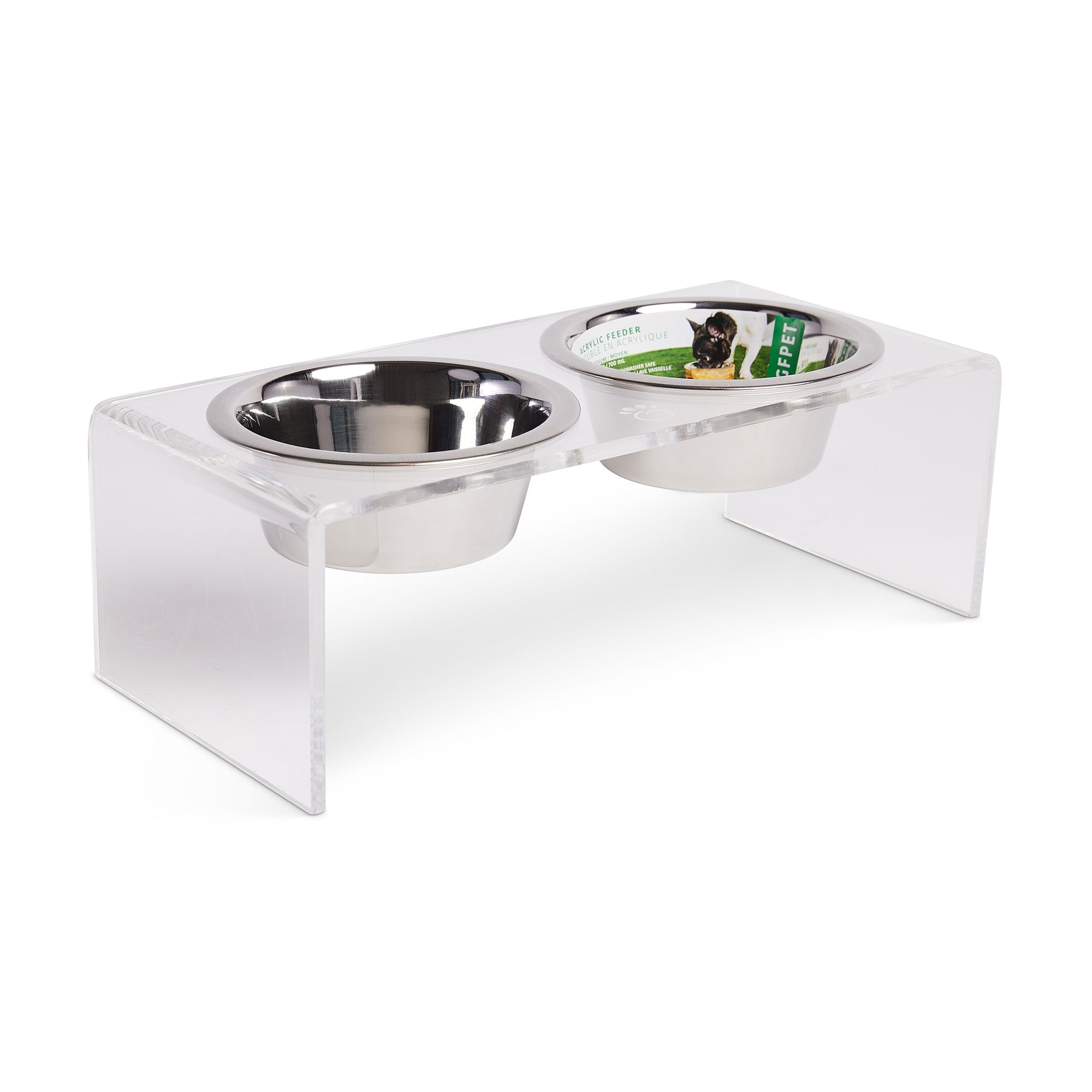 Stainless Steel Bowl Petsmart Top Paw® Elevated Double Diner Pet