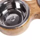Product GF PET Mango Wood Figure-8 Double Feeder
