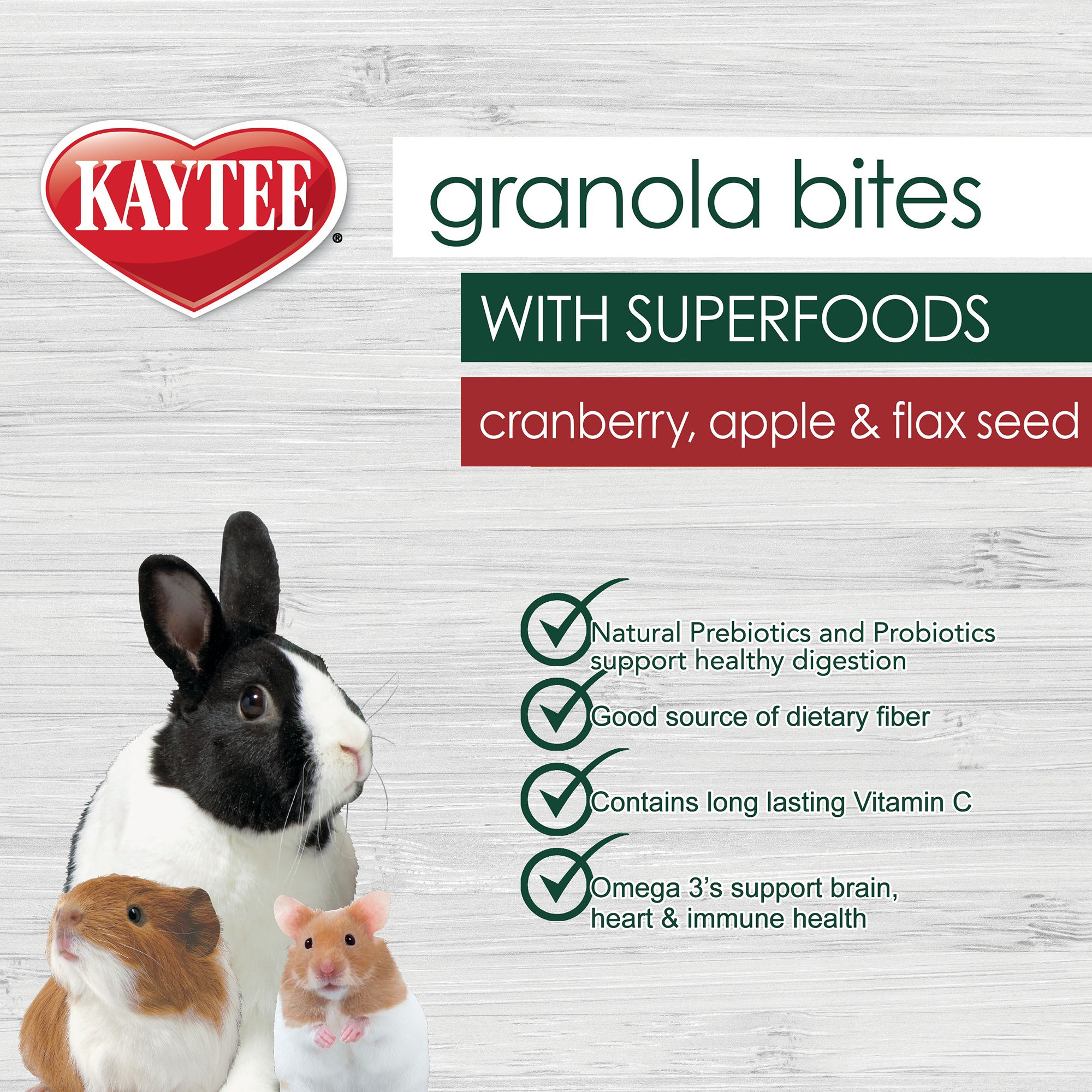KAYTEE® Granola Bites With Cranberry, Apple & Flaxseed - thumbnail 4