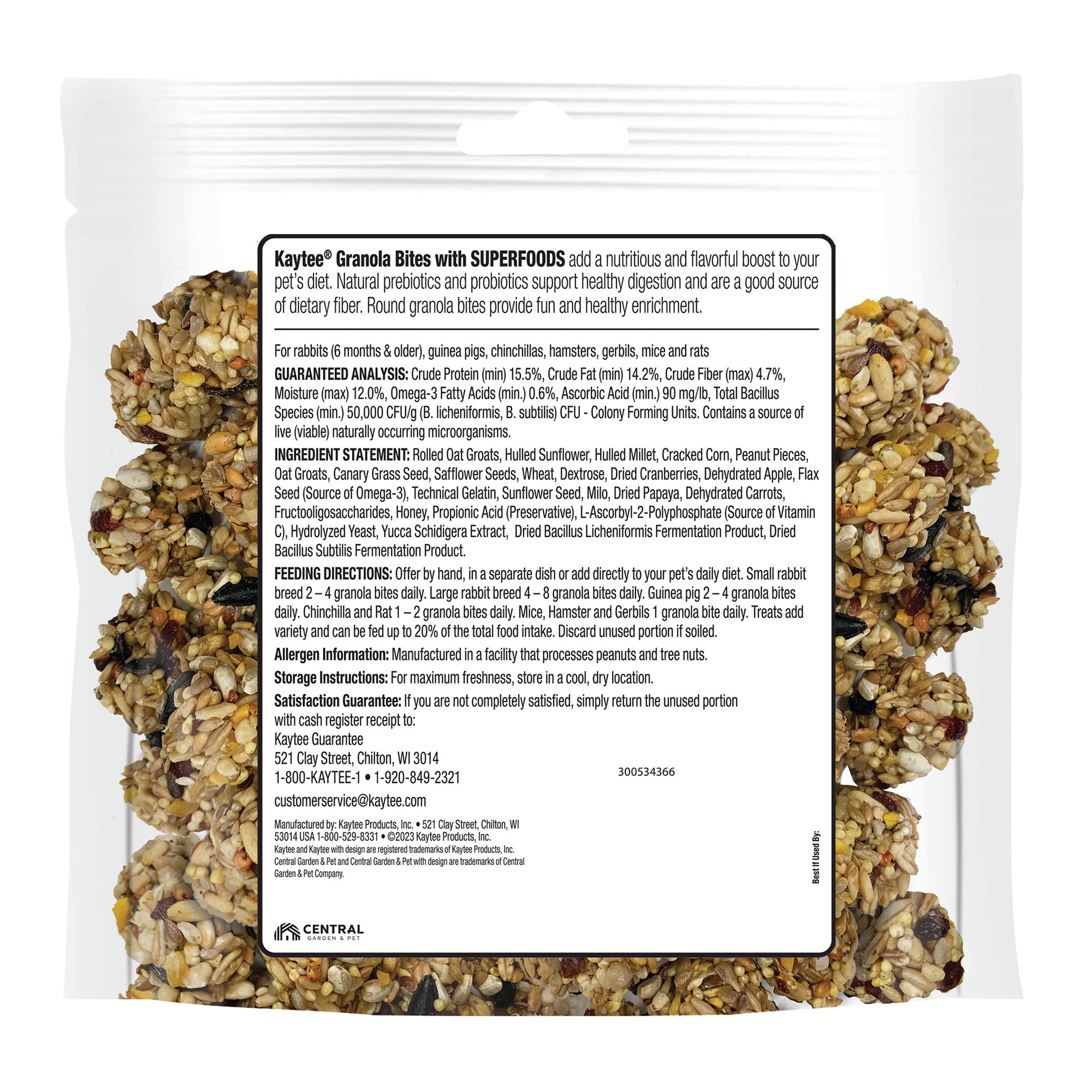 KAYTEE® Granola Bites With Cranberry, Apple & Flaxseed - thumbnail 5