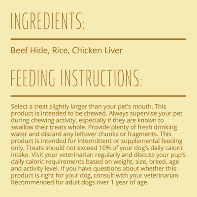 Product Better Belly Chew Rings Chicken Liver Flavor 4 Count 45.2 OZ
