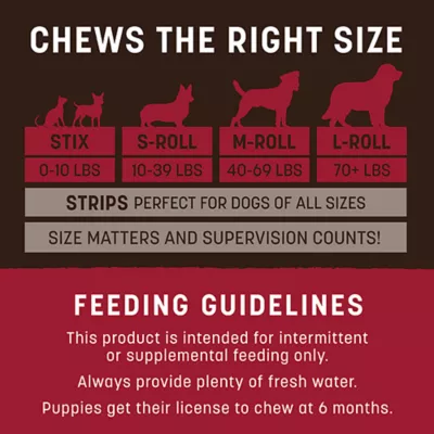 Product Earth Animals Rawhide Alternative Sticks Dog Treats 20 Count 3.2 OZ